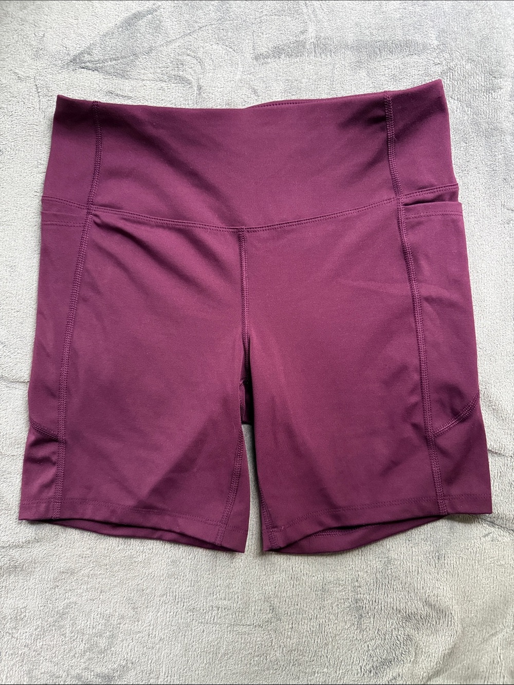 Athletic Works Women's Bike Shorts in Plum